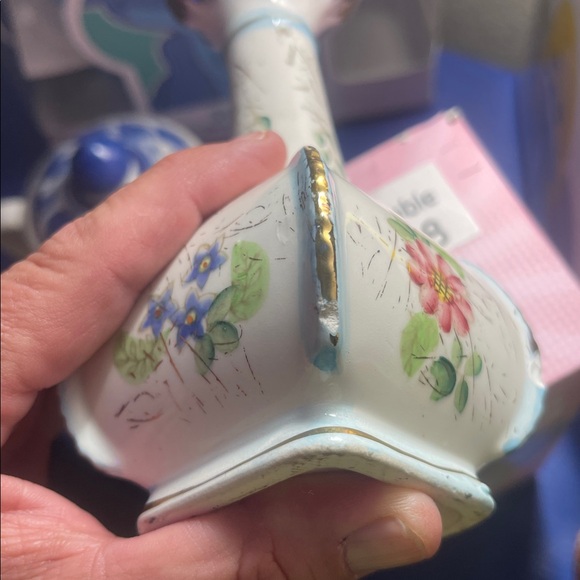 Hand painted Japanese bud vase - Picture 8 of 8